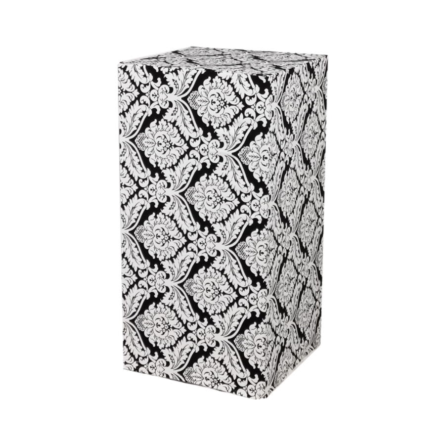 Quadro Stehtisch mittel mit Husse Paisly