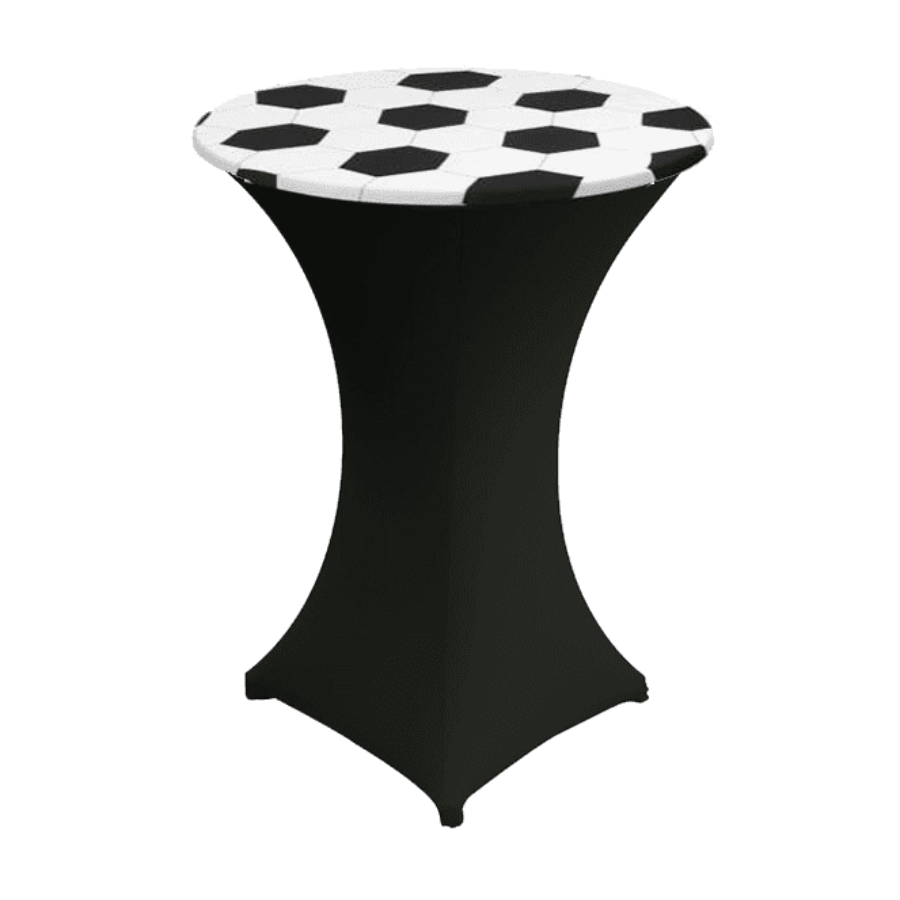 Eco Stehtisch mit Stoff-Husse Fussball