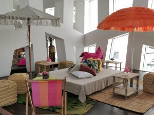 Daybed mit Leinenstoff 1