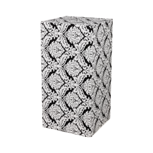 Quadro Stehtisch mittel mit Husse Paisly 1