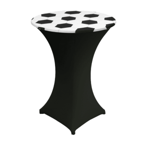 Eco Stehtisch mit Stoff-Husse Fussball 1