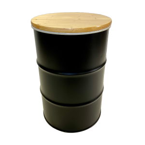 Ölfass schwarz matt 1